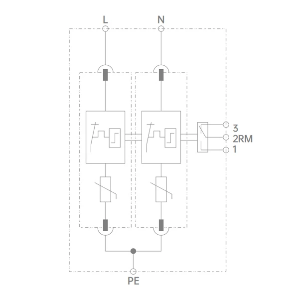 Lightning Arrester Types Ac Surge Protection Circuit 2P T1T2