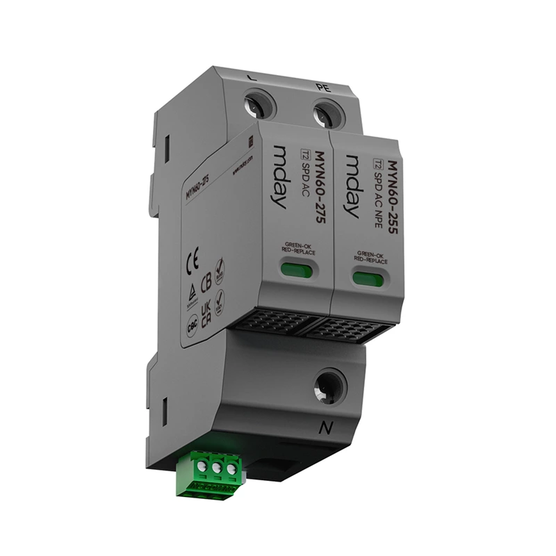 Tvss Suppressor 60ka 1p+npe Ac Type 2 TVS Surge Protection