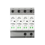 40ka 80ka Ac System Three Phase 4pole Power Surge Protector Socket