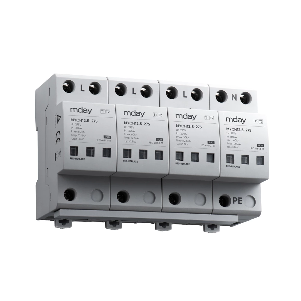 275v 385v 440v Box Surge Protector 4p Limp12.5ka Three Phase Surge Protection Device