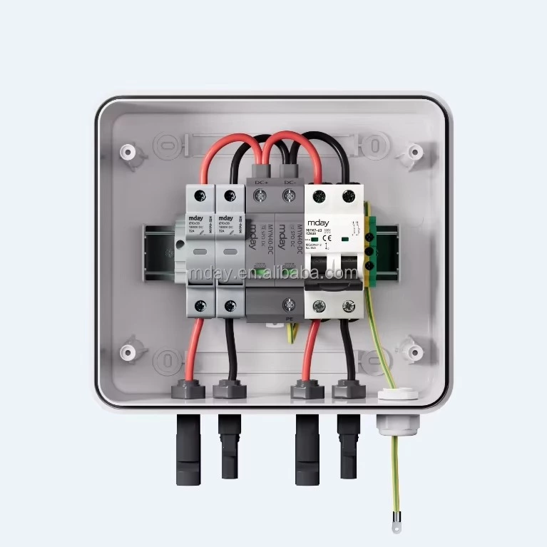 Oem/odm 1 Input 1 Output 18/24/36/54-way Photovoltaic Combiner Box Plastic Electric Outdoor Waterproof Ip65 Panel Mount Distribution Box