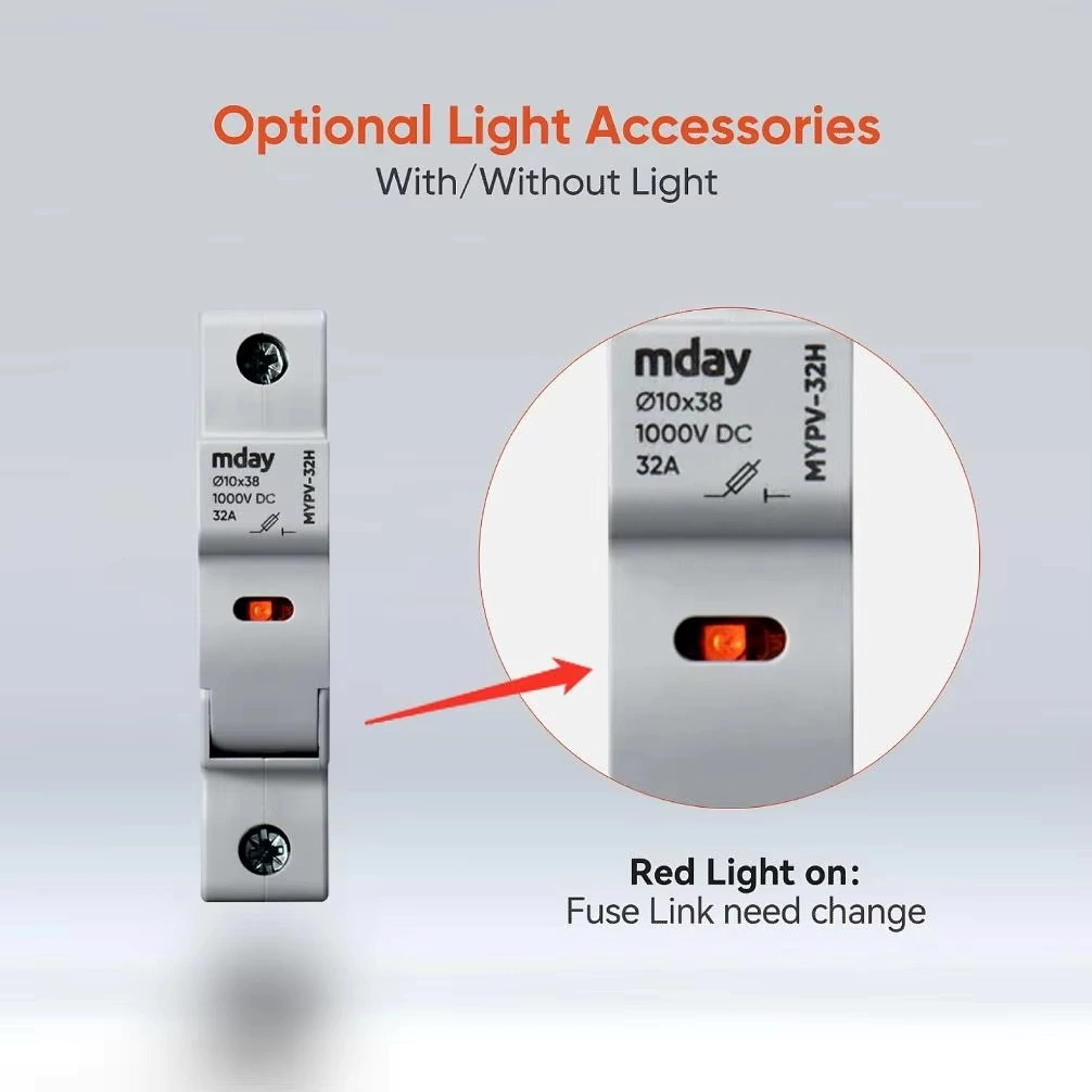 Solar Photovoltaic Protection 32a Dc 1000v Fuse With Fuse Holder Dc Fuse